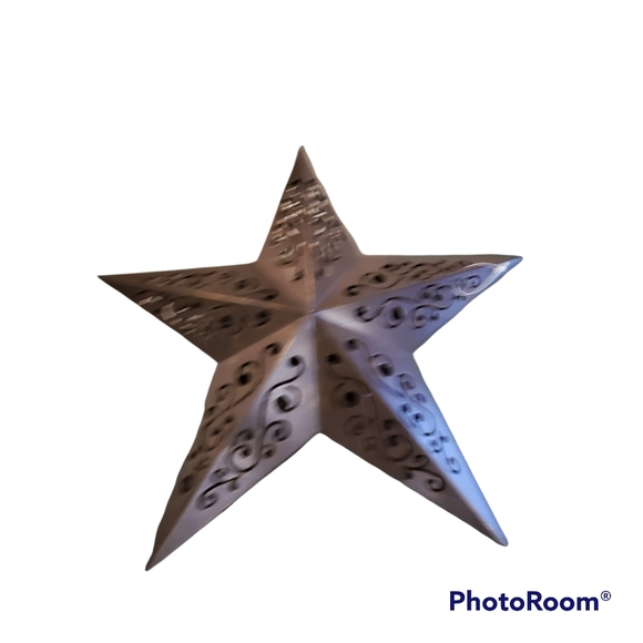 Decor Primitive Farmhouse Star Battery Operated Hanging Sign New Without tag - Picture 5 of 9